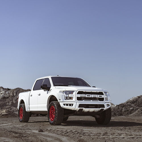 2020 Ford F150 Raptor - KMC GRENADE DESERT BEADLOCK - Machined | Wheel Pros